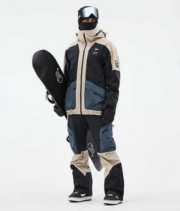 Morpheus Snowboardoutfit Herre Sand/Black/Metal Blue
