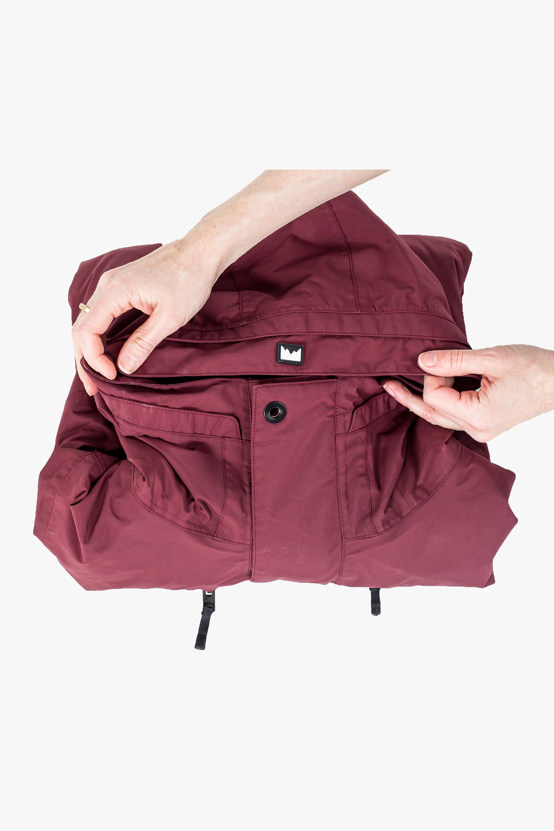 Zorg ervoor dat de rand van de capuchon plat ligt