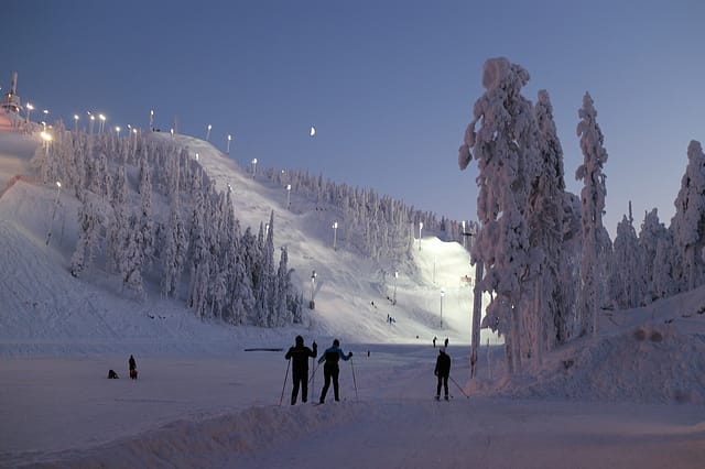 Ski Resort Nighttime